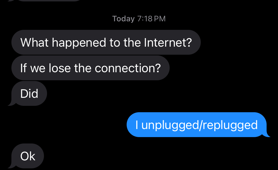 What happened to the Internet?