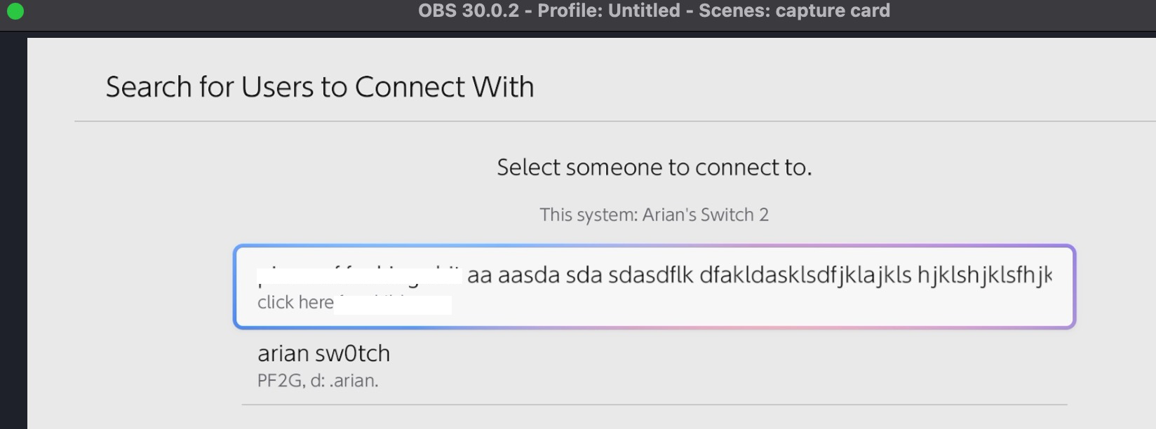 Search for Users to Connect With